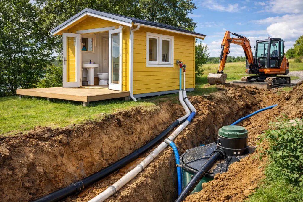 Vatten och avlopp i friggebod